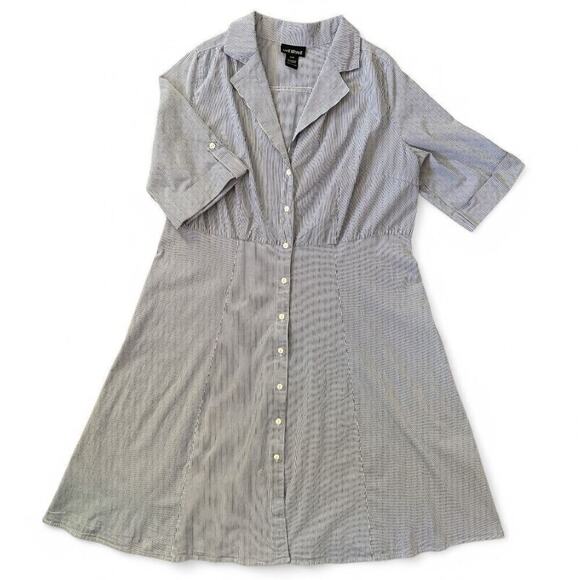 Vintage Lane Bryant A-Line Flared Shirt Dress - Picture 5 of 5